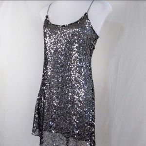 Intimately Free People silver and black sequin mini 
Size medium